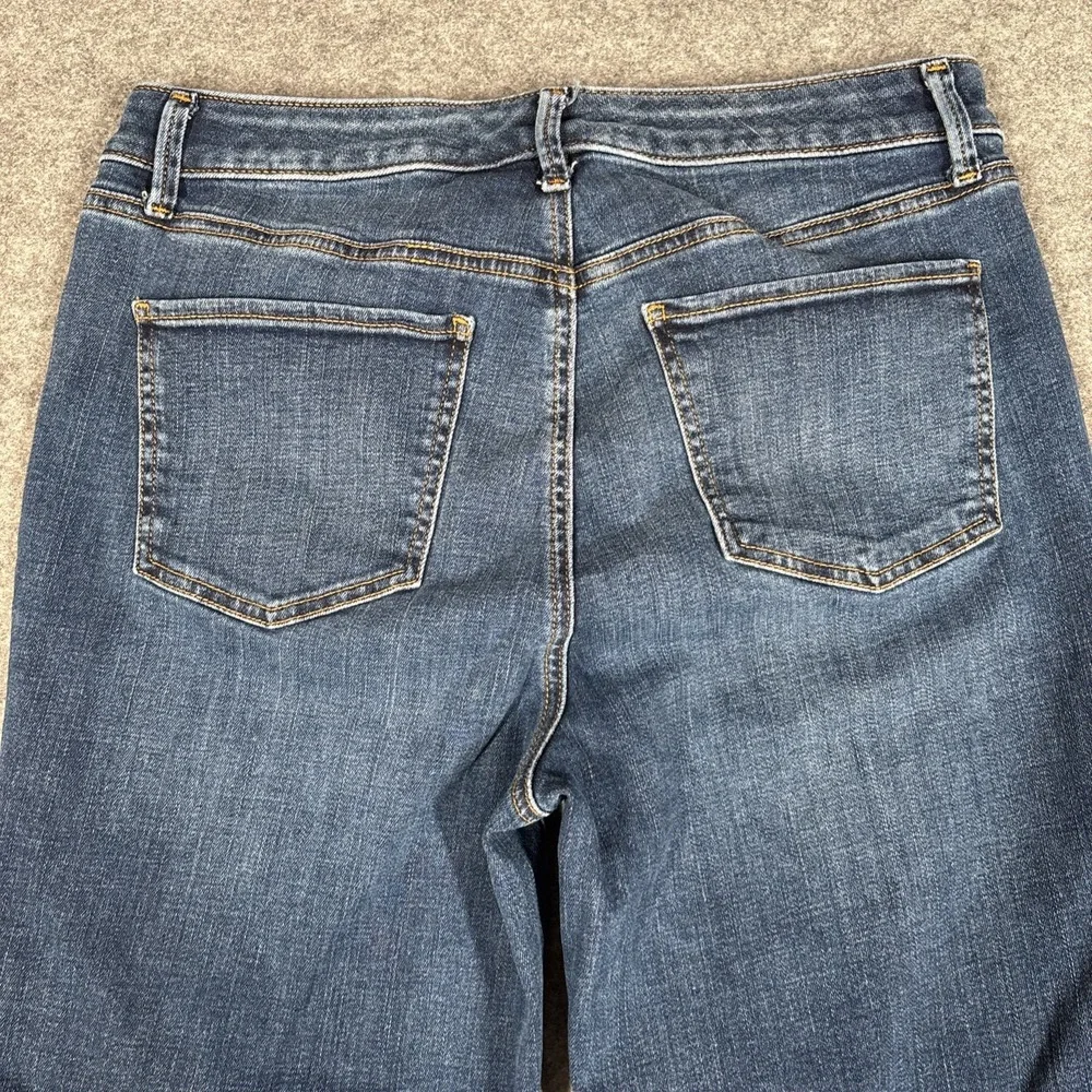 Talbots Barely Boot Jean‎ Womens 30 Blue Medium Wash Stretch Denim Mid Rise
